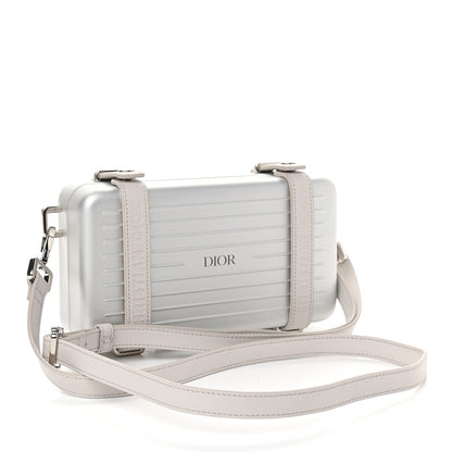 Christian Dior X RIMOWA Aluminum Personal Clutch On Strap Silver 3 of 10