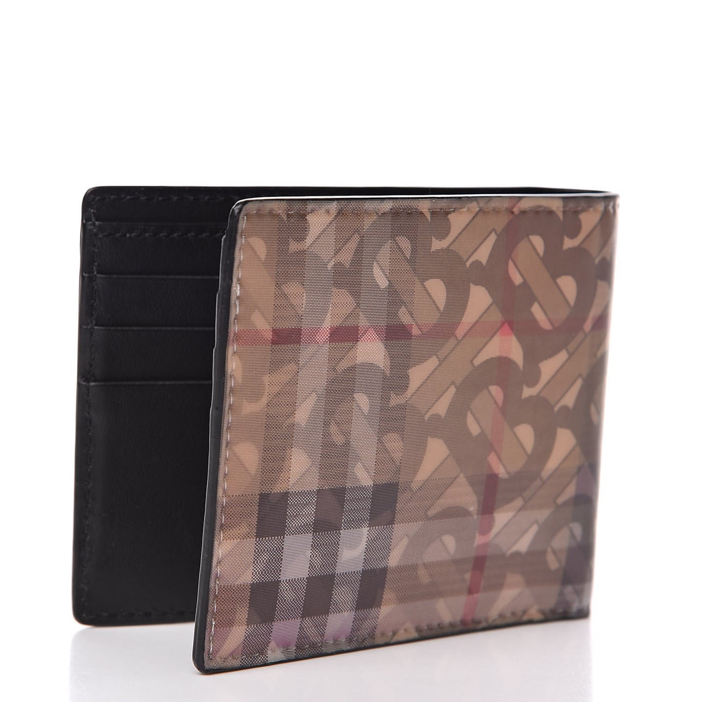 Hologram Monogram Vintage Check Bi-Fold Wallet