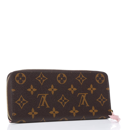 Louis Vuitton Monogram Clemence Wallet Rose Ballerine 3 of 7