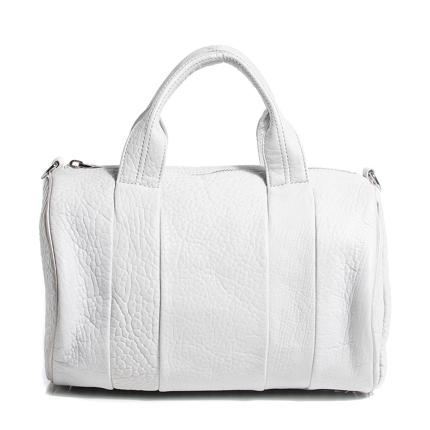 Alexander Wang Pebbled Lambskin Rocco Duffel White 1 of 6