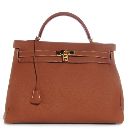 Hermes Togo Kelly Retourne 40 Gold 1 of 9