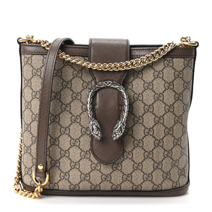 Gucci GG Supreme Monogram Medium Dionysus Bucket Bag Beige New Acero 1 of 10