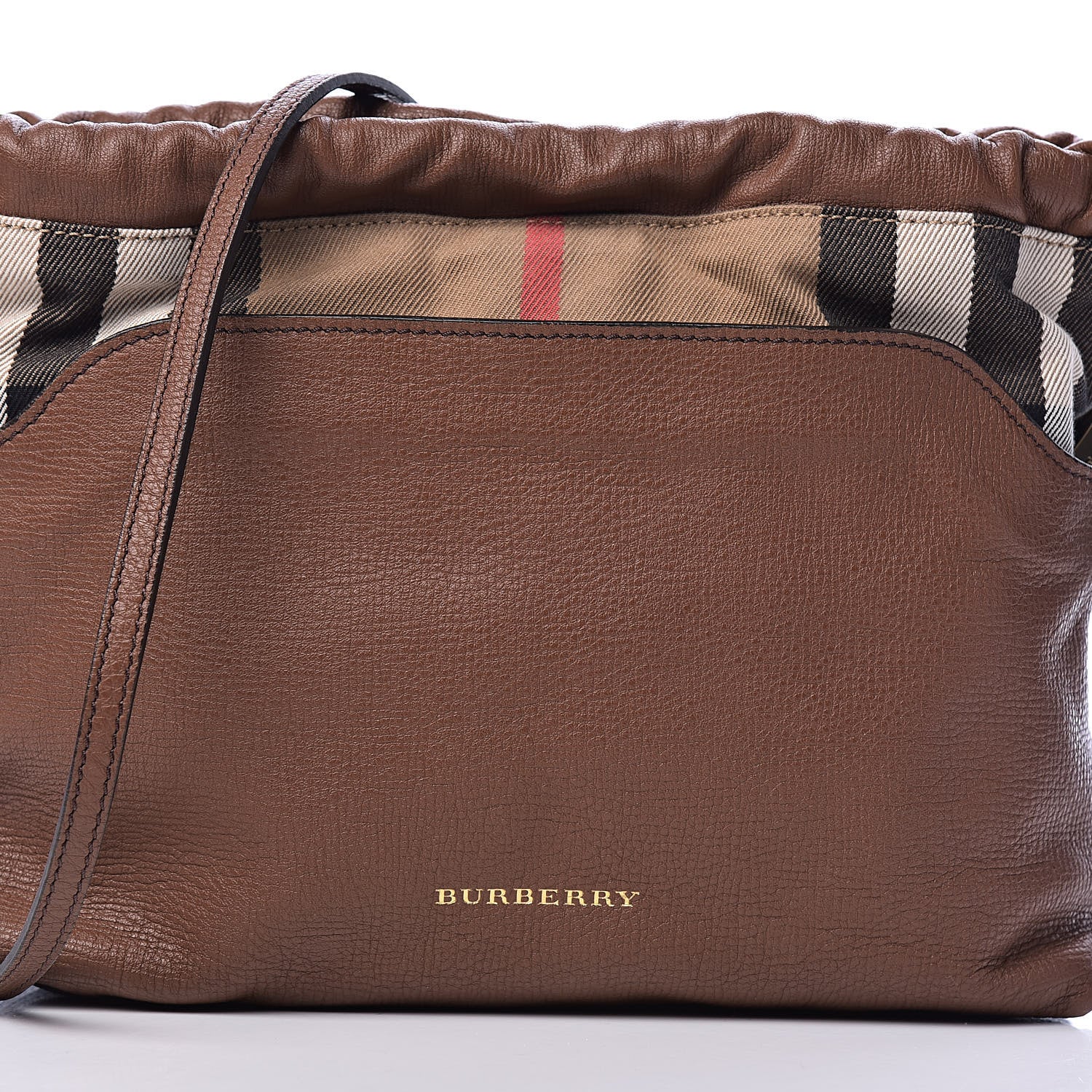 Burberry Calfskin House Check Little Crush Tan 9 of 9