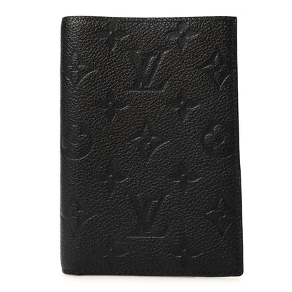 Louis Vuitton Empreinte Monogram Passport Cover Black 1 of 6