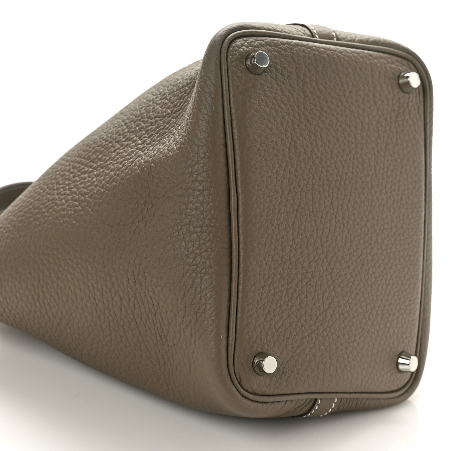 Hermes Taurillon Clemence Picotin Lock 18 PM Etoupe 8 of 10