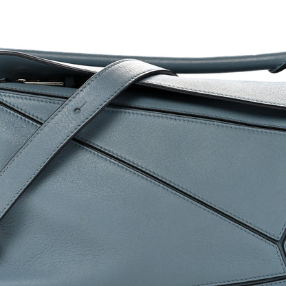 Loewe Calfskin Small Puzzle Bag Stone Blue 8 of 16