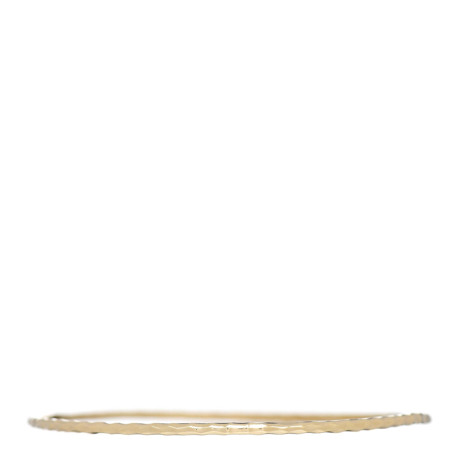 Tiffany 18K Yellow Gold Paloma Picasso Hammered Bangle Bracelet 1 of 3