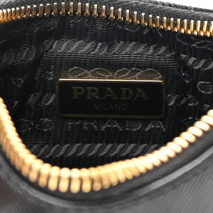 Prada Saffiano Lux Mini Shoulder Bag Black 5 of 8