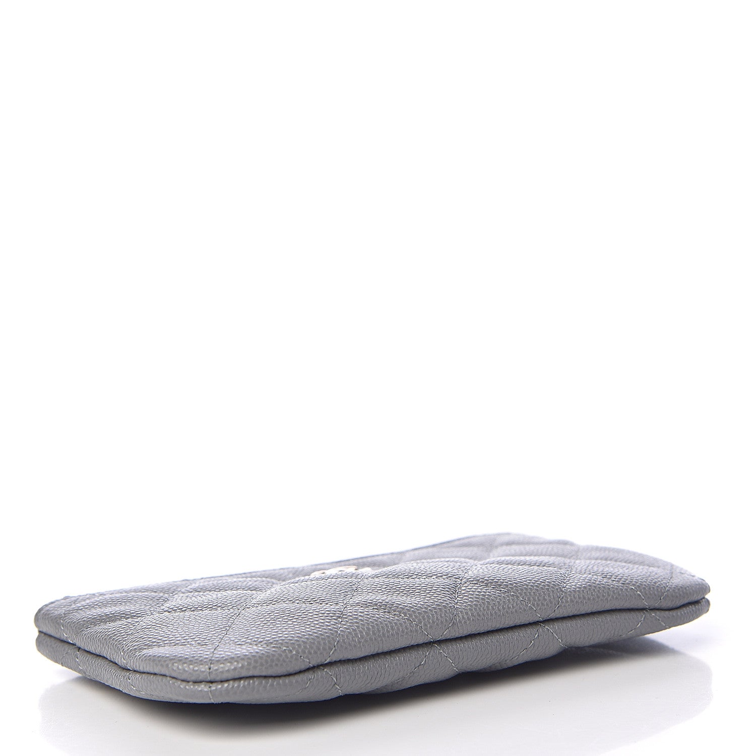 Chanel Caviar Quilted Small Cosmetic Case Grey 4 of 8