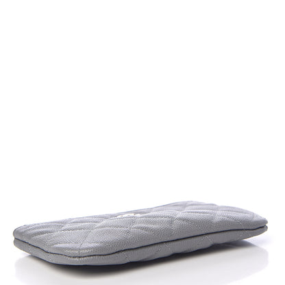 Chanel Caviar Quilted Small Cosmetic Case Grey 4 of 8