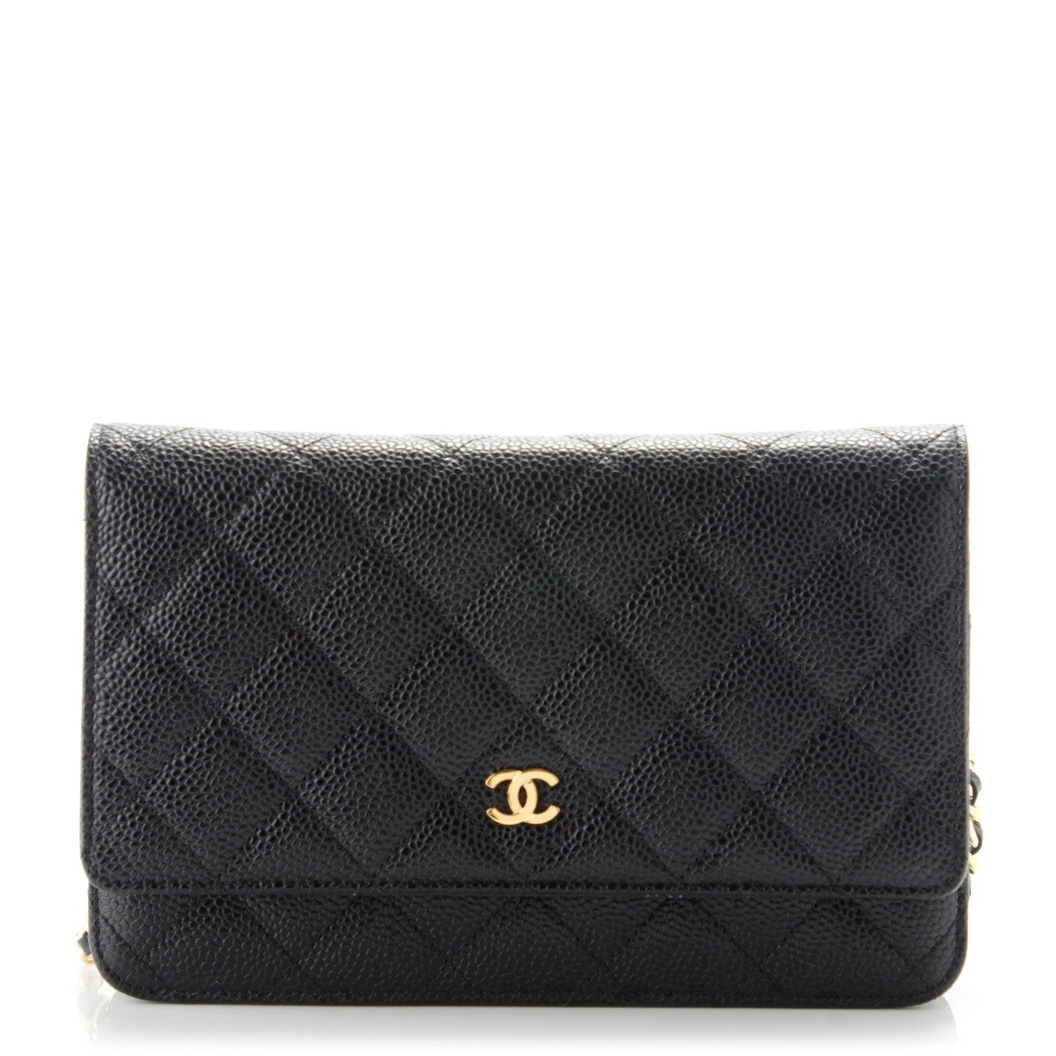 Chanel Caviar Quilted Wallet On Chain WOC Black 1 of 8