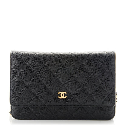 Chanel Caviar Quilted Wallet On Chain WOC Black 1 of 8