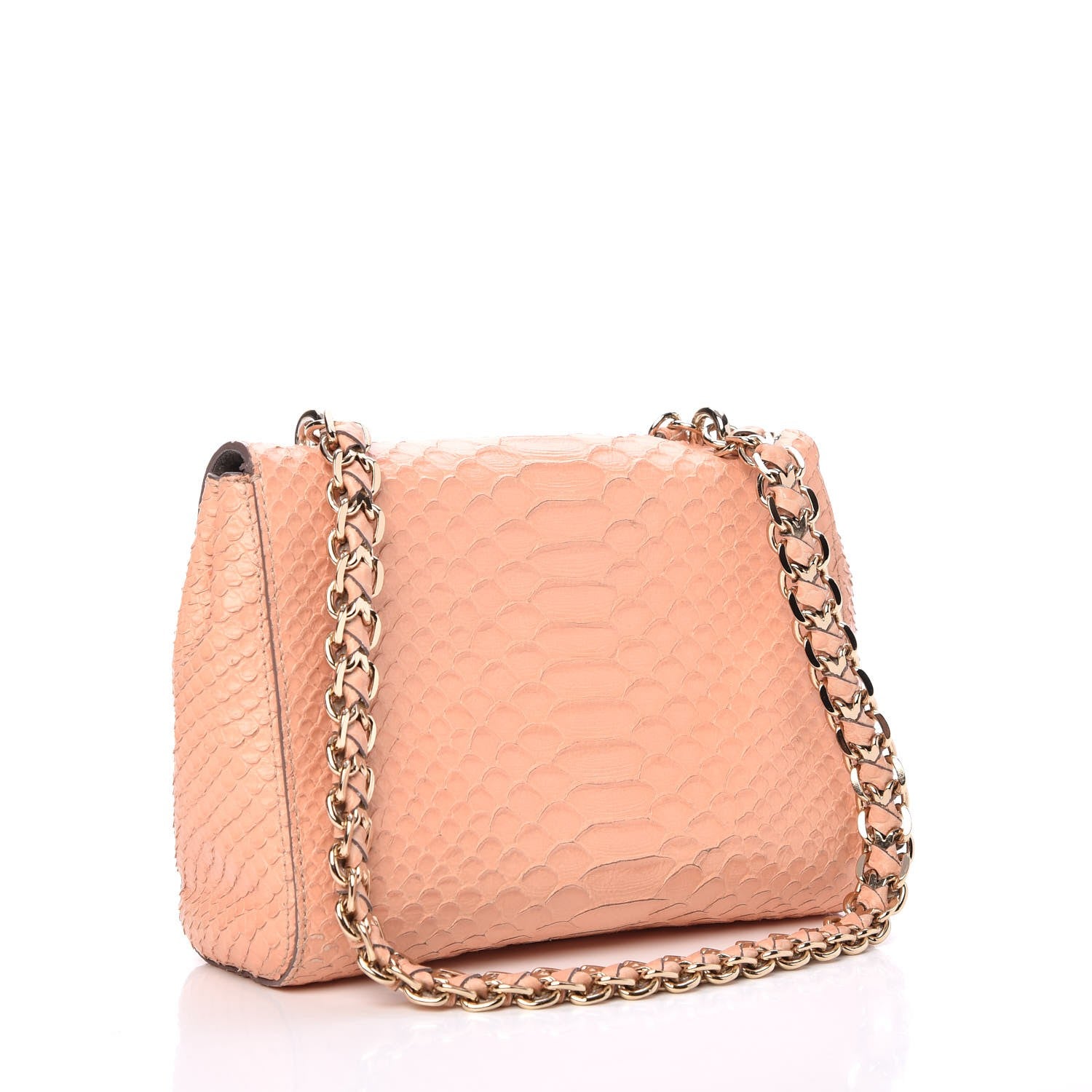 Mulberry Nappa Snake Embossed Small Lily Natural 4 of 23