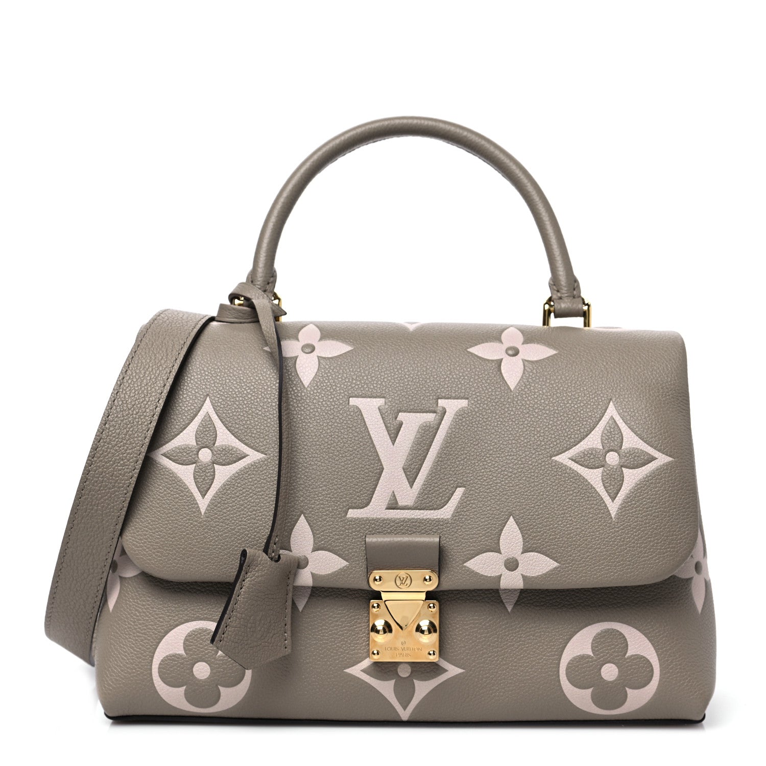 Louis Vuitton Empreinte Monogram Giant Madeleine MM Dove Grey Beige 1 of 6