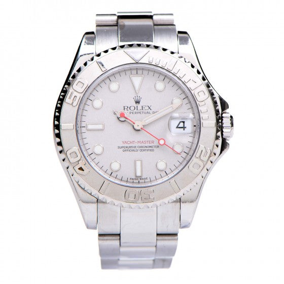 Stainless Steel Platinum 35mm Yacht-Master Watch Silver 168622