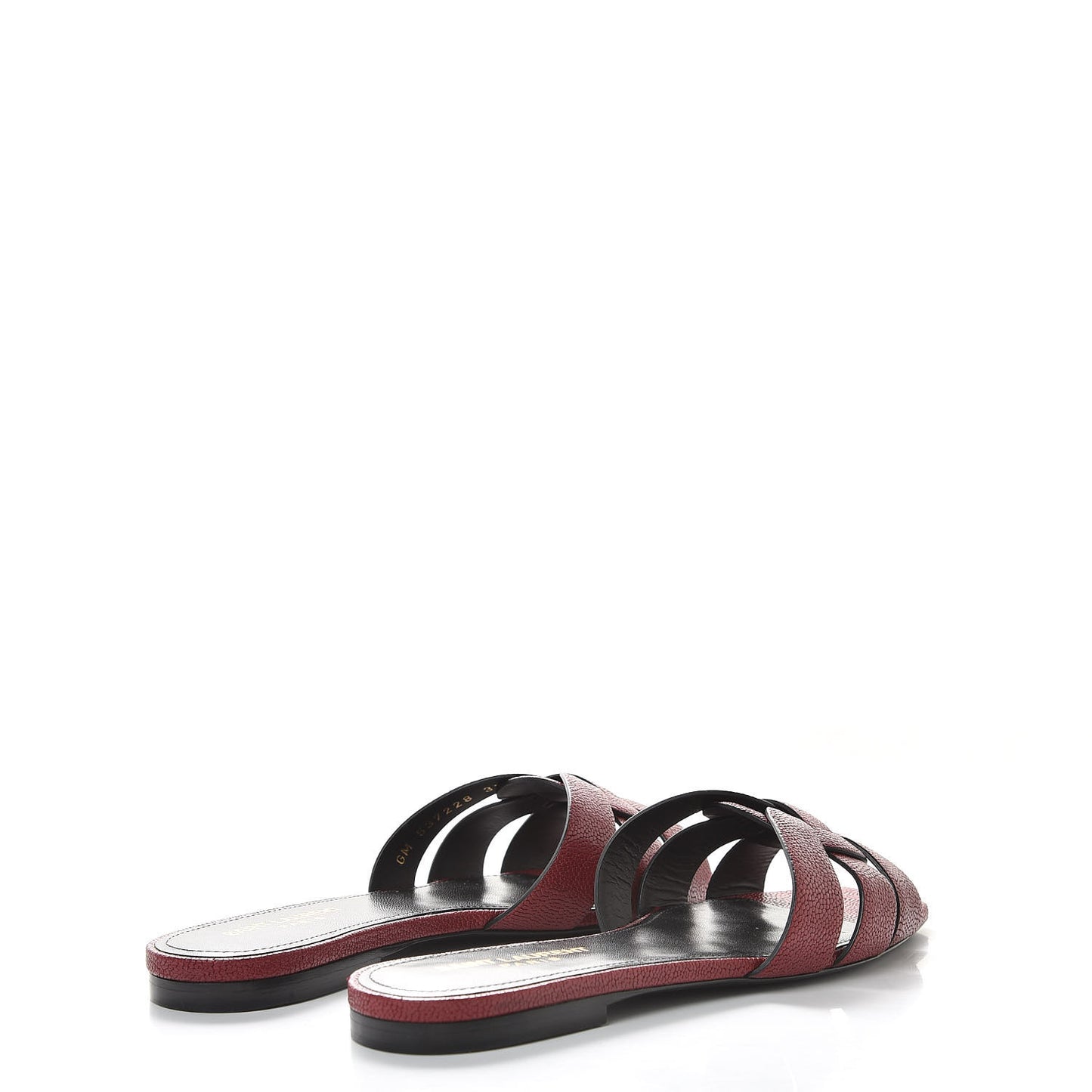 Grain De Poudre Nu Pied 05 Slide Sandals 37 Cordovan