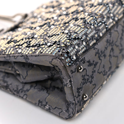 Judith Leiber Crystal Fabric Embroidered Evening Bag Grey 10 of 14