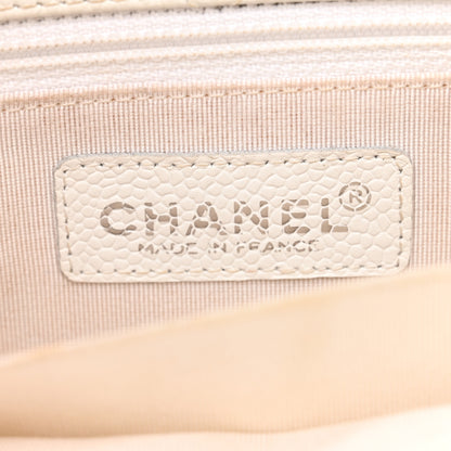 Chanel Caviar Quilted Shoulder Bag White 6 of 10