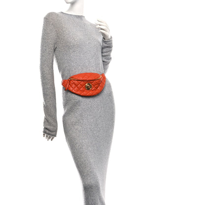 Versace Nappa Quilted Medusa Belt Bag Orange 2 of 9