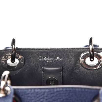 Christian Dior Metallic Bullcalf Small Diorissimo Blue 6 of 7