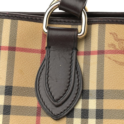 Burberry Haymarket Check Small Onslow Tote Chocolate 12 of 21