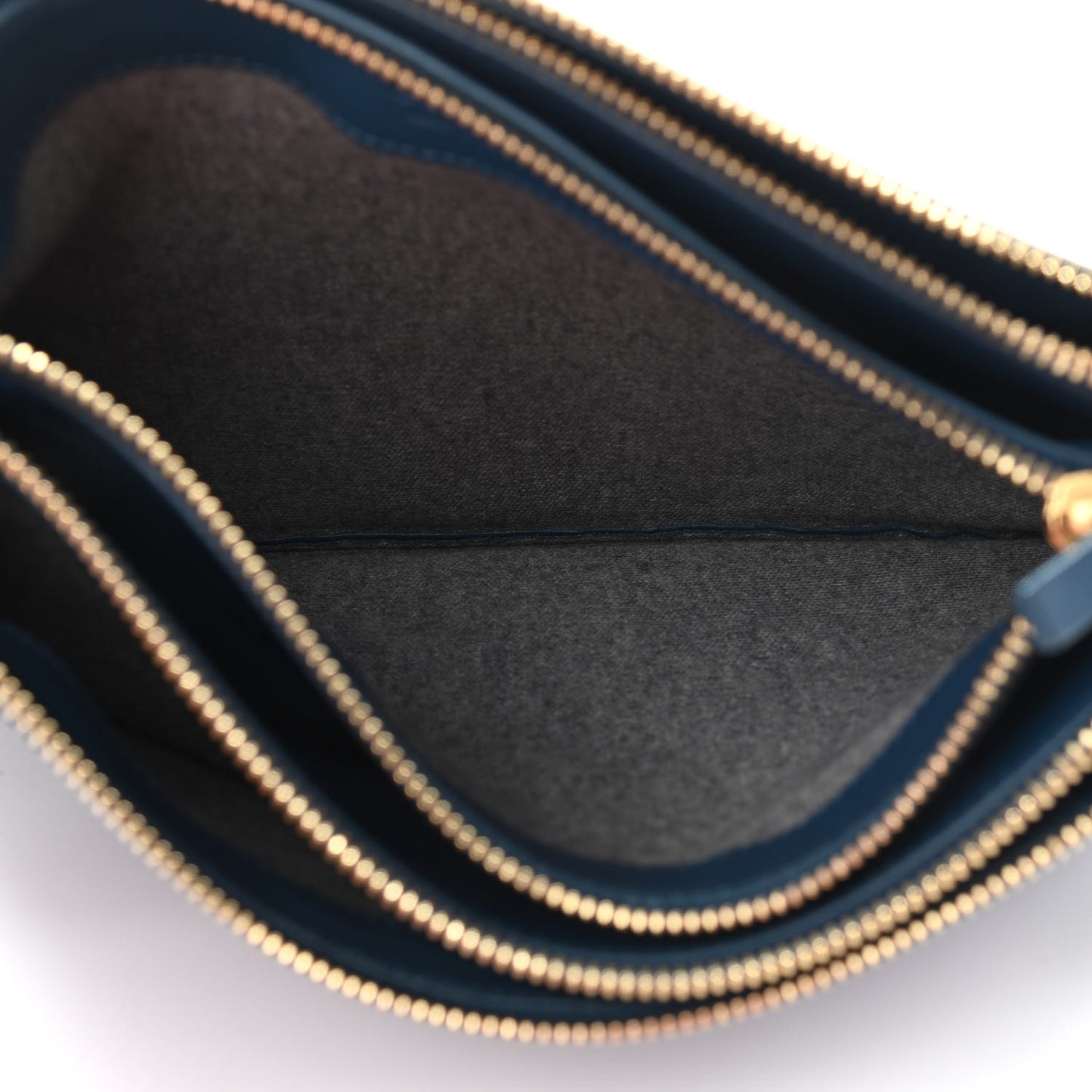 Lambskin Large Trio Crossbody Bag Peacock