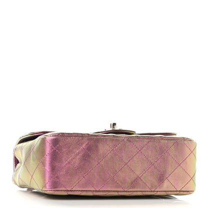 Chanel Iridescent Lambskin Quilted Mini Rectangular Flap Purple 4 of 10