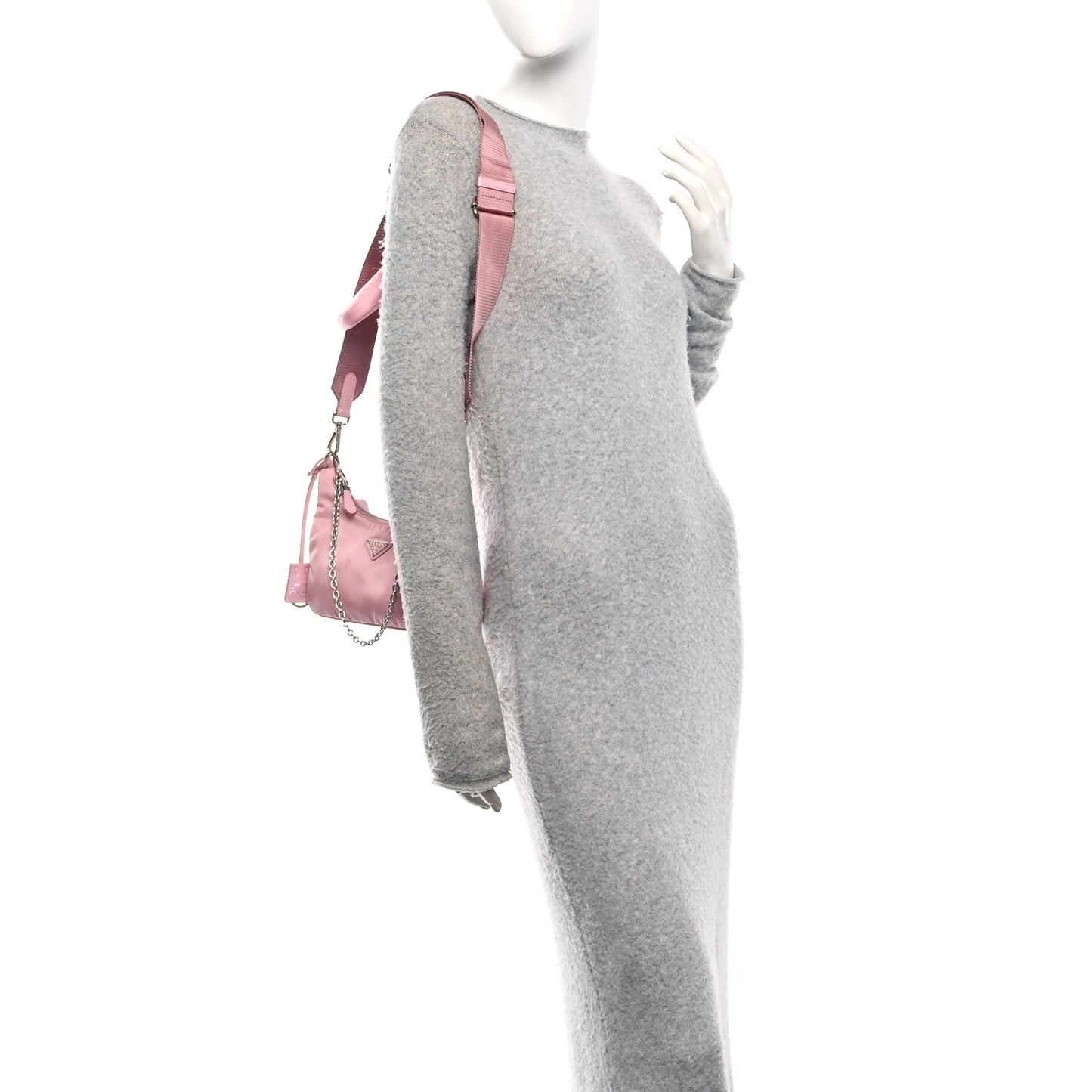 Nylon Re-Edition 2005 Shoulder Bag Alabastro