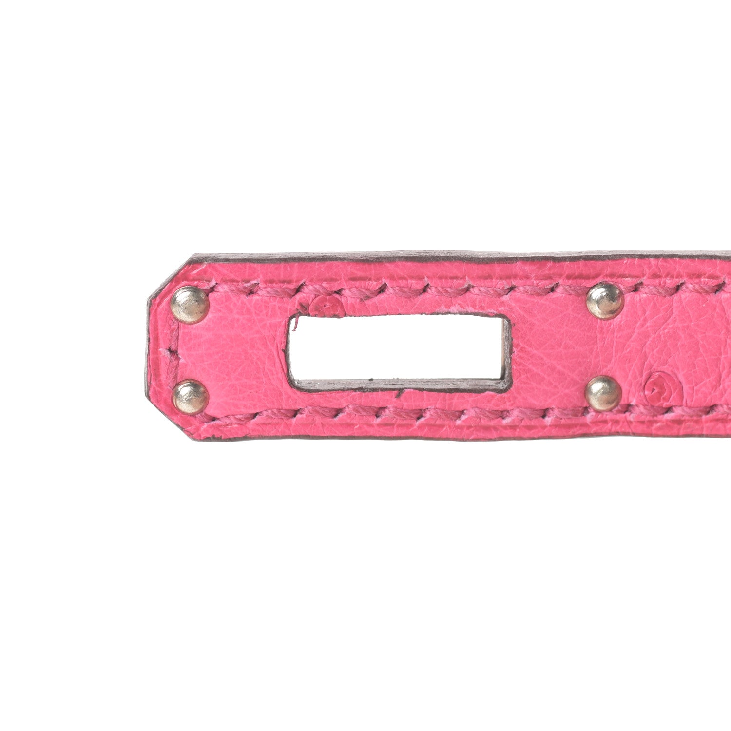 Hermes Ostrich Kelly Sellier Mini 20 Rose Tyrien 28 of 33