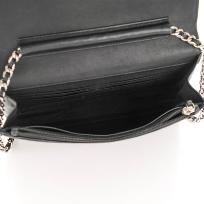 Chanel Caviar Timeless CC Wallet On Chain WOC Black 5 of 8
