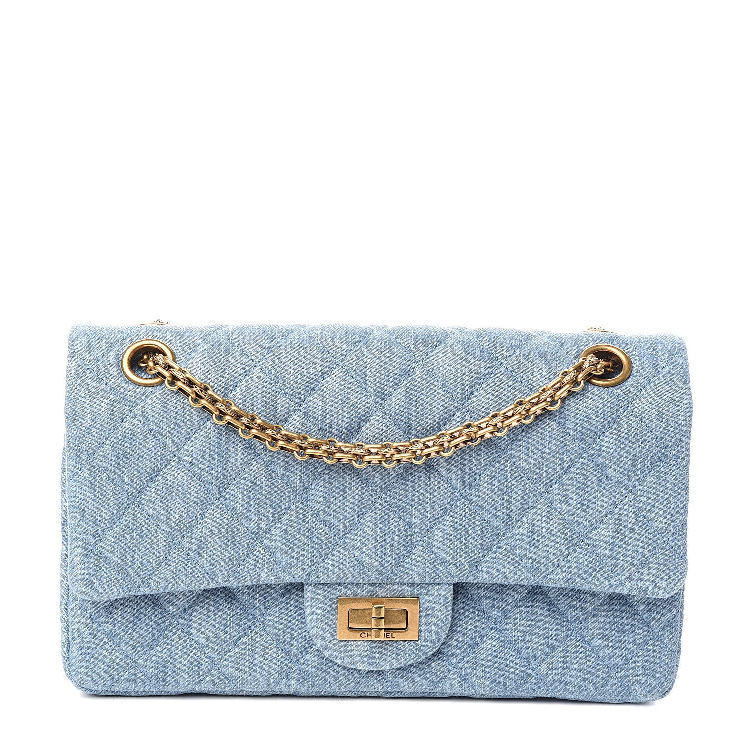 Chanel Denim Quilted 2.55 Reissue 225 Flap Blue 1 of 10