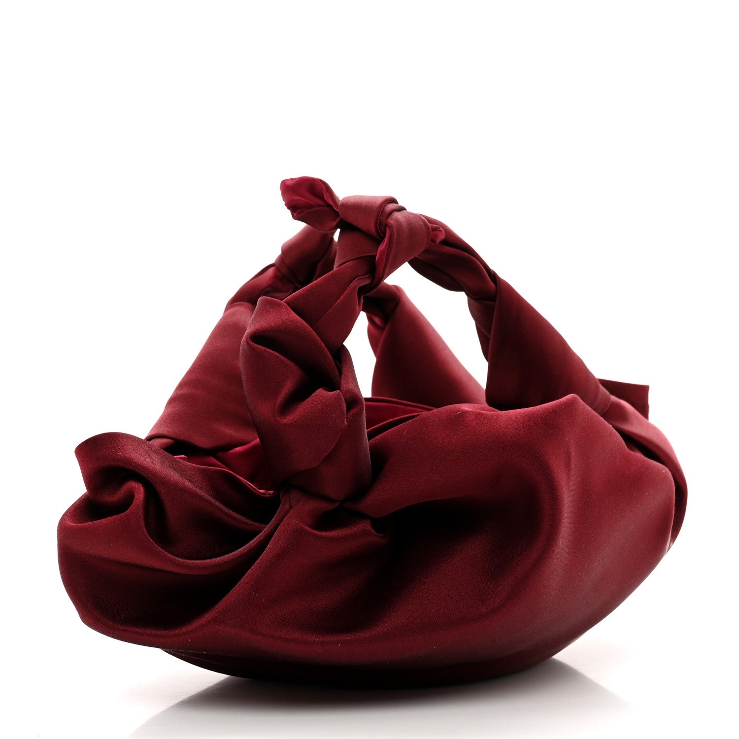The Row Satin The Ascot Bag Burgundy 3 of 11