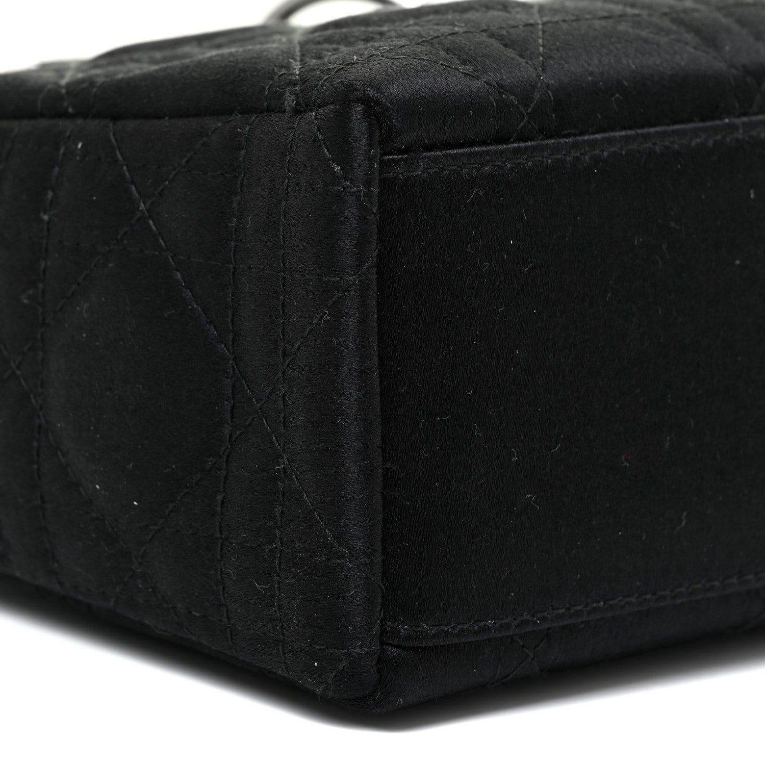 Christian Dior Satin Patent Cannage Mini Lady Dior Black 7 of 11