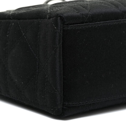 Christian Dior Satin Patent Cannage Mini Lady Dior Black 7 of 11