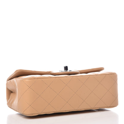 Chanel Lambskin Quilted Mini Rectangular Flap Beige 4 of 8