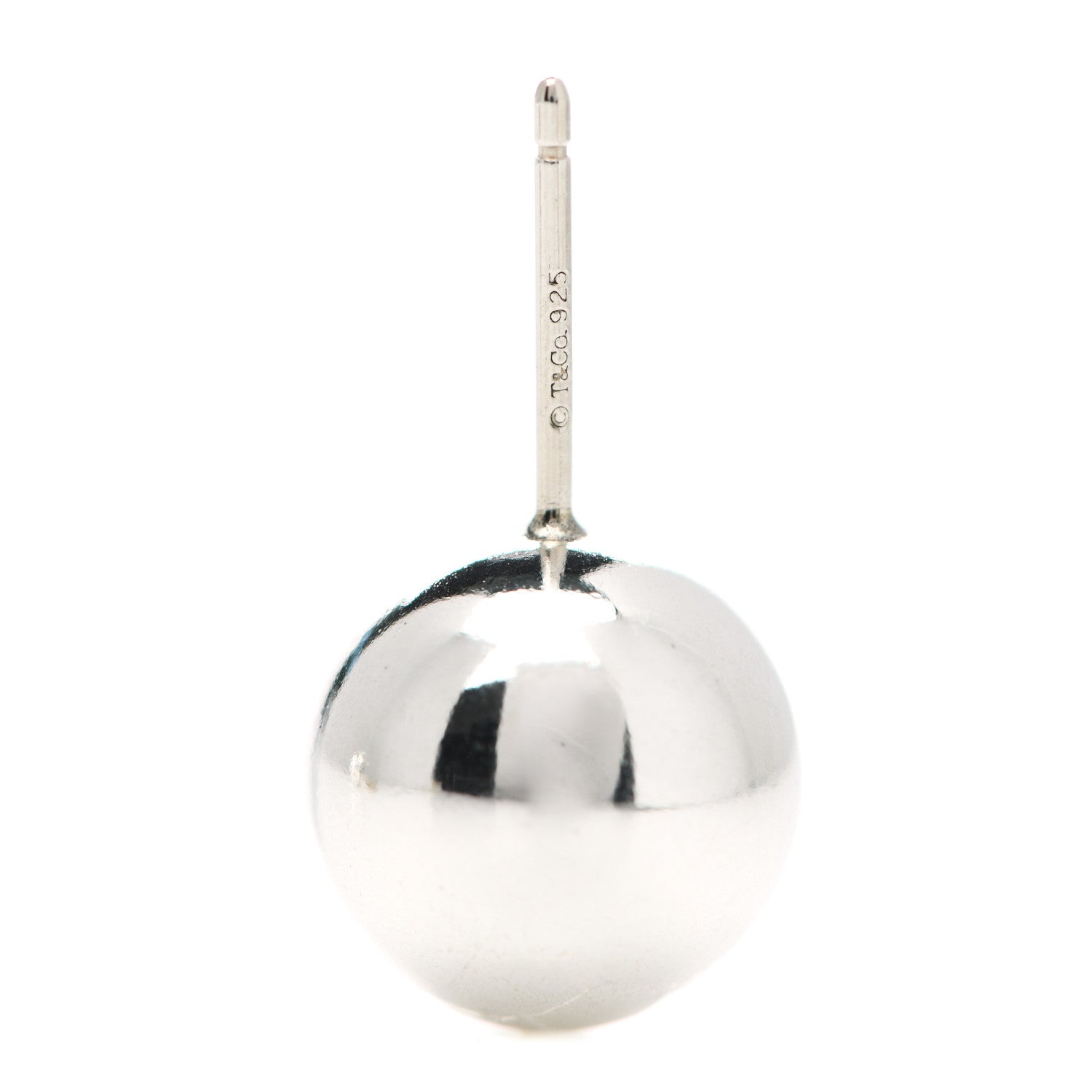 Tiffany Sterling Silver 10mm HardWear Ball Earrings 3 of 3