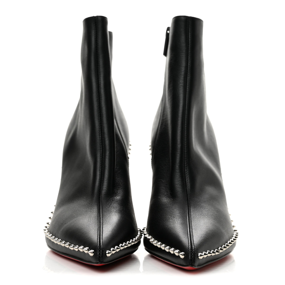 Christian Louboutin Calfskin Hongroise 85 Ankle Boots 38.5 Black 3 of 8