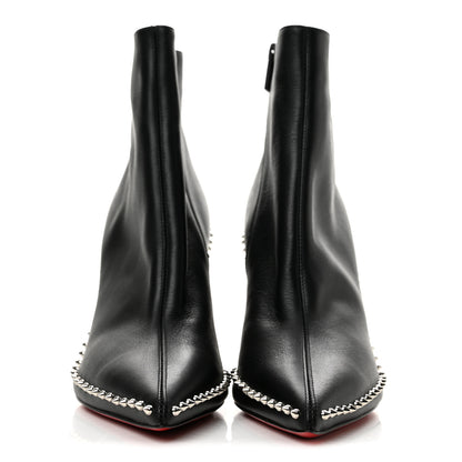 Christian Louboutin Calfskin Hongroise 85 Ankle Boots 38.5 Black 3 of 8