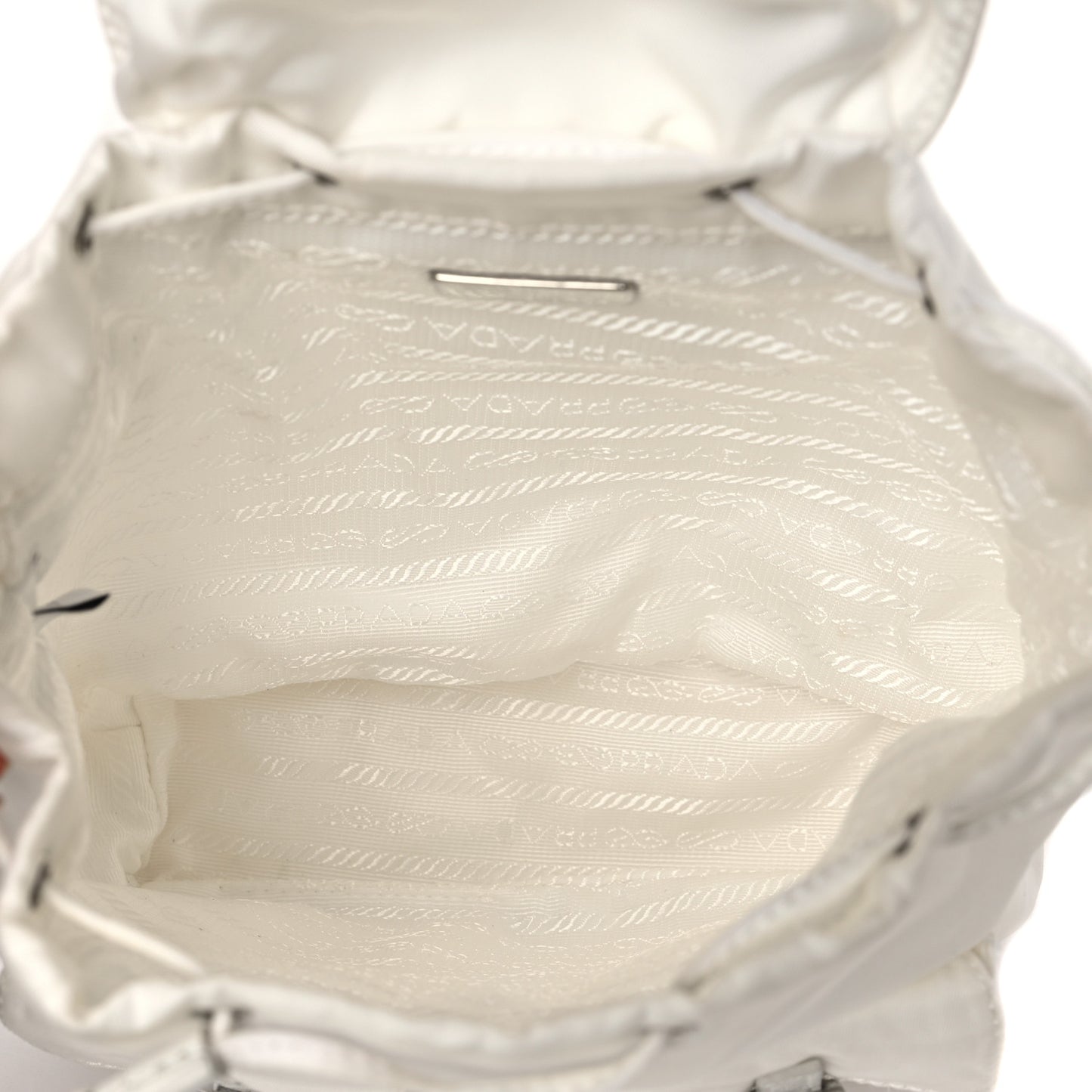 Nylon Vela Mini Crossbody Backpack White