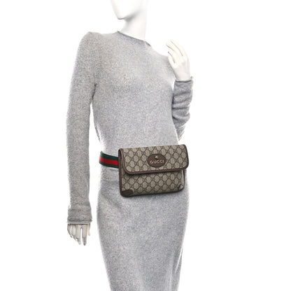 Gucci GG Supreme Monogram Neo Vintage Web Belt Bag Brown 2 of 13