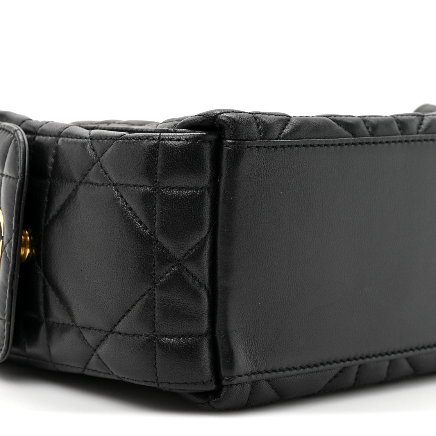 Christian Dior Lambskin Macrocannage Medium D-Dream Bag Black 10 of 10