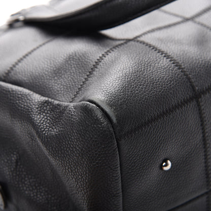 Chanel Caviar Square Stitched Bowler Black 11 of 15