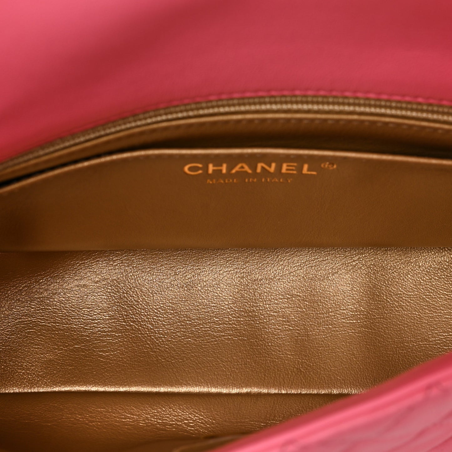 Lambskin Quilted Mini Rectangular Pearl Crush Flap Pink