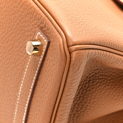 Hermes Togo Birkin 25 Gold 9 of 11