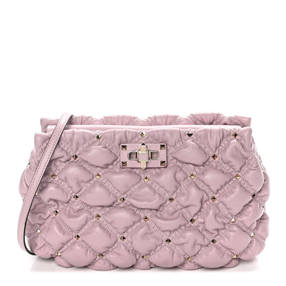 Valentino Garavani Nappa Spikeme Clutch Rose Quartz 1 of 10