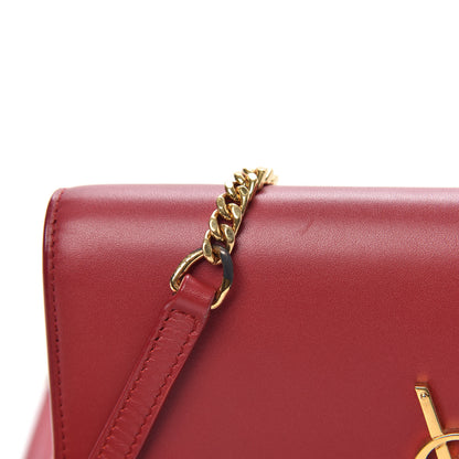 Saint Laurent Smooth Calfskin Classic Monogram Kate Tassel Chain Wallet New Lipstick 12 of 13