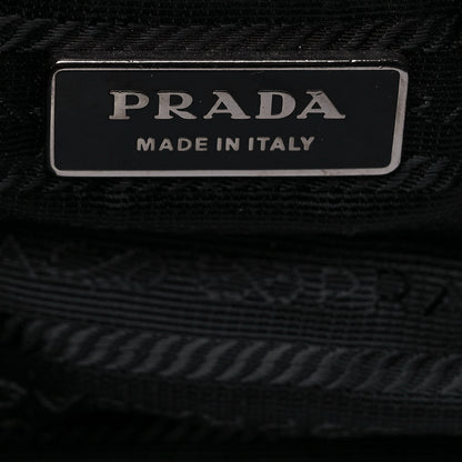 Prada Vitello Daino Drawstring Bucket Black 5 of 9