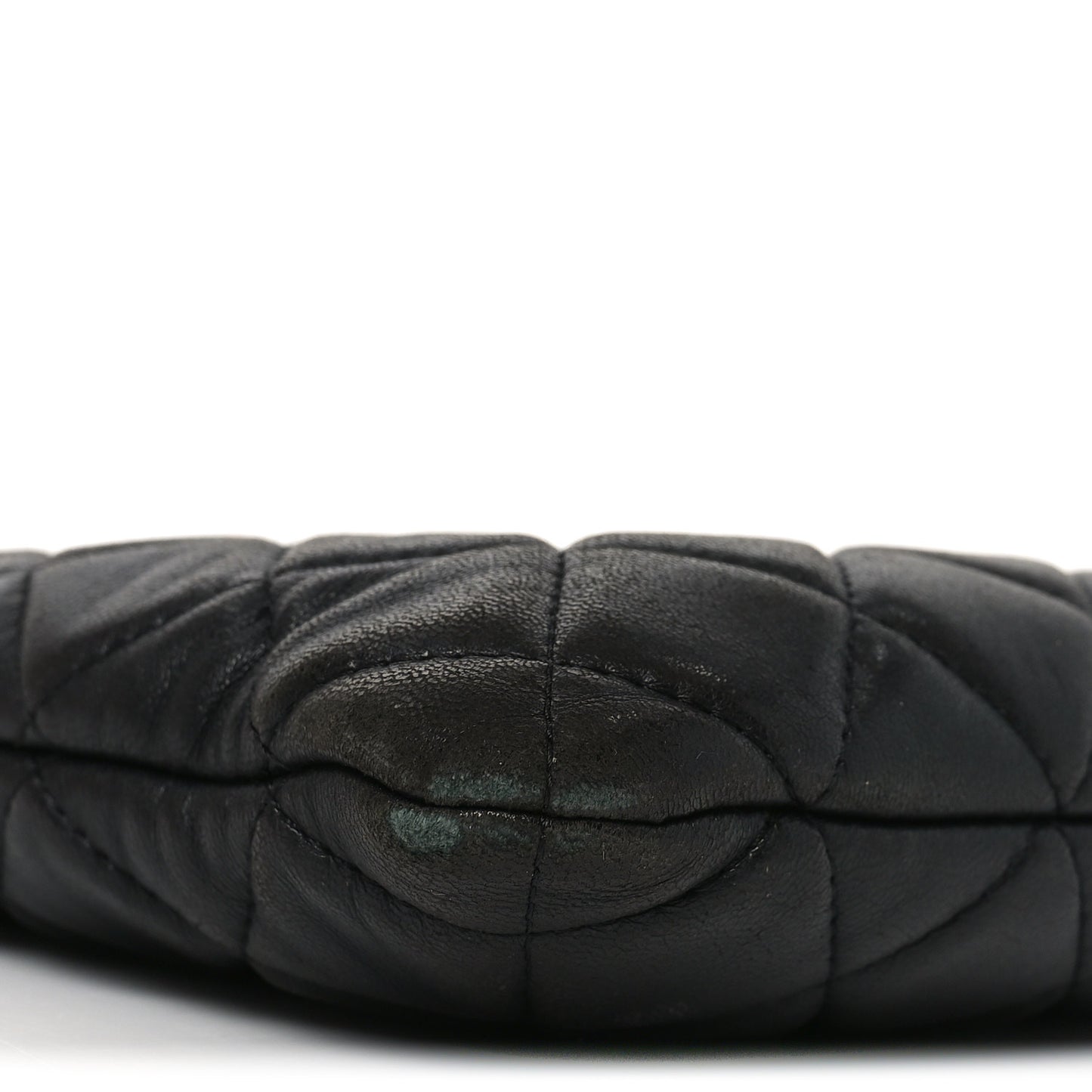 Lambskin Quilted Large Cosmetic Case Black