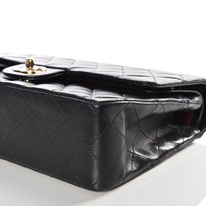 Chanel Lambskin Quilted Medium Double Flap Black 8 of 12