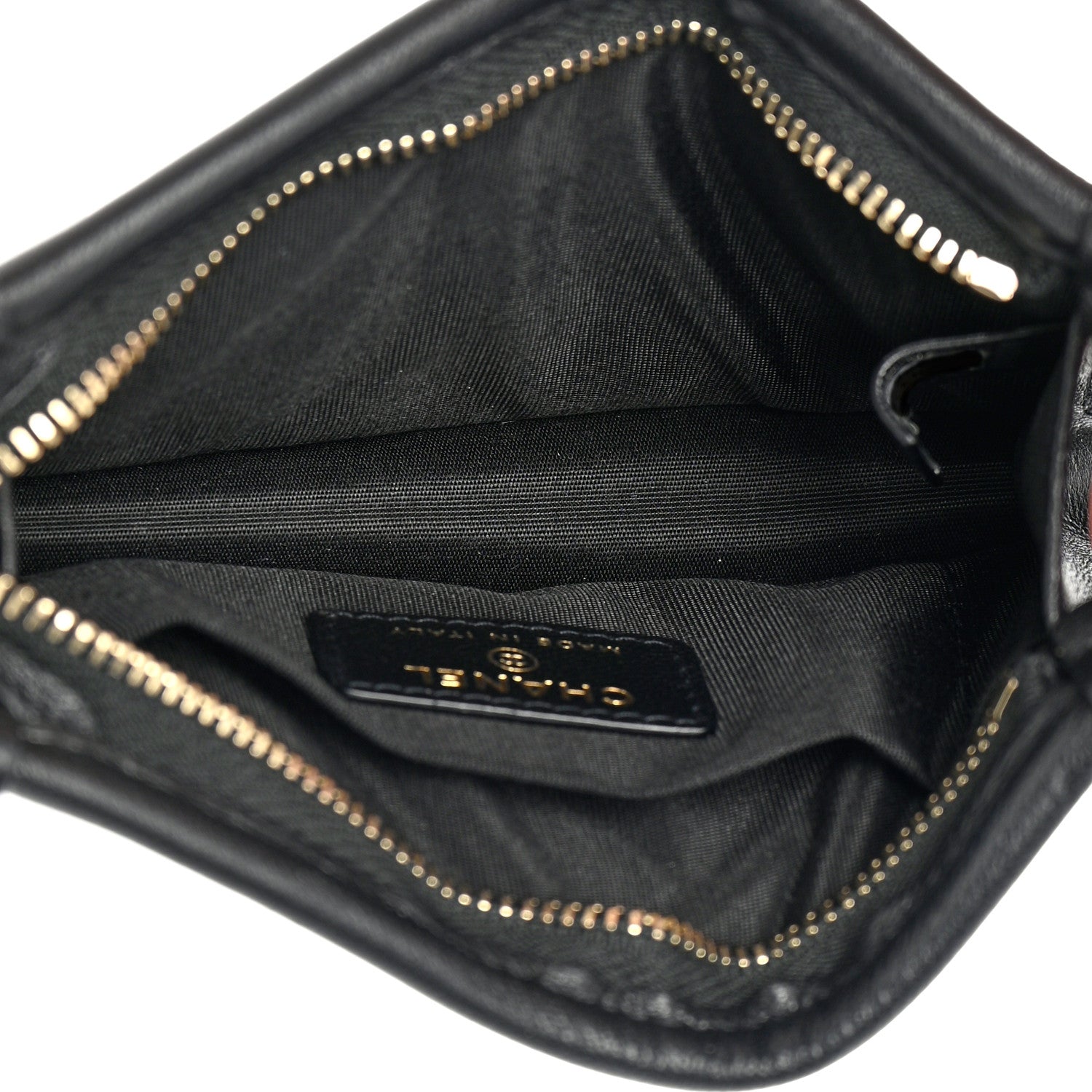 Chanel Tweed PVC Lambskin Key Pouch Black 5 of 8